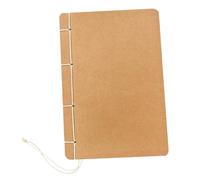 TOYZFRIENDY Retro Kraft Paper Notebook Handmade Thread-bound Blank Pages White Paper DIY Sketch Notepad for School Office Classic Memo Diary Journal