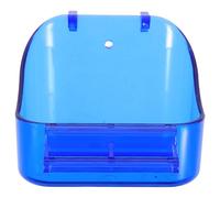 TOYZFRIENDY Reusable Bird Bathtub Parrot Shower Container Naturally Cleans Fur Relieves Stress Pp Material 5.03x3.93x3.73in Sand Bath for Small Animals and Parrots