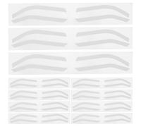 TOYZFRIENDY Reusable Silicone Eyebrow Stencil Kit 24 Pairs Adjustable Brow Shaping Templates with Guide Tape for Makeup and Airbrush Application, Suitable for Women and Beginners