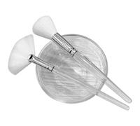 TOYZFRIENDY Salon Tool Bubbler Maker Brush 5.1x2.8x1.5inch Deep Pore Cleansing Produce Rich Bubbles White Nylon Abs Glass for Beauty Salon Use Female Friends Home