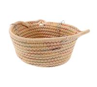 TOYZFRIENDY Small Animal Hanging Hammock Bed with Iron Frame and Safe Rope Cozy Swing for Hamsters Sugar Gliders Ferrets and Guinea Pigs Warm Three Cotton Sleeping Nest for Winter Comfort