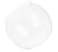 TOYZFRIENDY Small Aquarium Glass Fish Bowl round High Transparency Plastic 5.50x5.50x4.52in Desktop Decoration Office Relaxation Suitable for Betta Fish and Goldfish