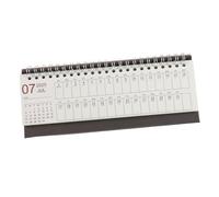 TOYZFRIENDY Small Desk Calendar Mini Flip Planner for Home Office School Compact English Tabletop Organizer for Year Scheduling and Long Term Planning Chic Space Saving Design