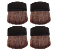 TOYZFRIENDY Small Powder Blush Brush 4Pcs Set Synthetic Bristles for Precise Facial Makeup on Women and