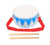 TOYZFRIENDY Snare Drum Musical Percussion with Triangle Pattern Wooden Early Development Activity Instrument for Boys and Safe Educational Drum for Rhythm Learning and Music Nurturing