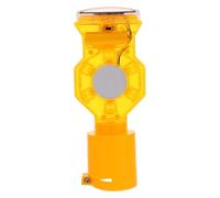 TOYZFRIENDY Solar-Powered Double-Sided LED Warning Light with Automatic Sensor Rainproof Emergency Strobe Flashing Signal for Outdoor Traffic Construction Vehicles and Maintenance