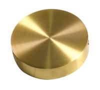 TOYZFRIENDY Solid Brass Paperweight 5cm Round Calligraphy Paper Weight for Home Office Chinese Calligraphy Practice Desktop Accessory