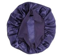 TOYZFRIENDY Solid Color Elastic Stitch Satin Sleep Cap for Women with Ear Protection, Practical Home Hair Wrap, Comfortable Bath Shower Cap for Sleeping and Hair Care