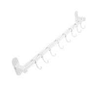 TOYZFRIENDY Space-Saving Wall-Mounted Kitchen Rail with Hooks Multifunctional Utensil Holder for Hanging Cooking Tools Cups Dish Cloths Suitable for Kitchen Bathroom Balcony Storage