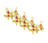 TOYZFRIENDY Spring Butterfly Hair Clips Creative Fluttering Hairpins with Beaded Edge Unique Gold Hair Accessories and Party Headdress