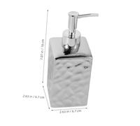 TOYZFRIENDY Square Soap Dispenser Bottle Refillable Pump for Hand Lotion Shampoo Conditioner Body Wash Elegant Bathroom Container Travel-friendly Stylish and Functional