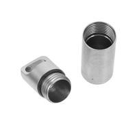 TOYZFRIENDY Stainless Steel Mini Sealed Capsule Holder Small Portable Medicine Container for Outdoor Camping Survival Storage Space-Saving and Lightweight