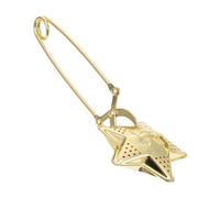 TOYZFRIENDY Stainless Steel Tea Infuser with Long Handle Star and Moon Design Fine Mesh Loose Leaf Strainer Portable Lightweight for Tea Lovers