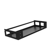 TOYZFRIENDY Stainless Steel Wall-mounted Kitchen Seasoning Rack Black Removable Tray Space-saving Spice Organizer for Home Cooks and Professional Chefs