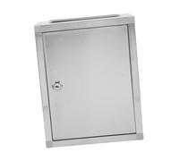 TOYZFRIENDY Stainless Steel Wall-mounted Suggestion Letter Box Large Outdoor Complaint and Report Storage Box Secure Public Voting and Mail Collection Holder