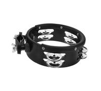 TOYZFRIENDY Sturdy Handheld Tambourine Drum Accessory with Clear Bright Sound Material for Enhanced Percussion Musicality Compatible with Various Drum Kits and Styles Black Tambourine