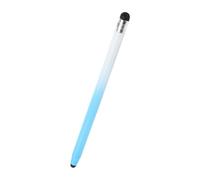 TOYZFRIENDY Stylus Pen for Phone and Tablet Touchscreen, Dual-ended Silicone Tip, Universal Capacitive Stylus for Boys and Girls and Students, White to Blue Gradient, Compatible Touchscreen Devices