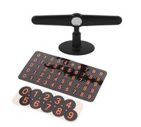 TOYZFRIENDY Temporary Parking Number Tag for Cars Adhesive Dashboard Contact Card with Phone Number Display Hidden Car Parking Plate for Residential