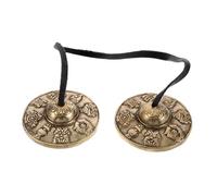 TOYZFRIENDY Tibetan Tingsha Bells Strong Brass Percussion Instrument for Meditation Yoga Mindfulness Relaxation and Vajrayana Ceremonial Use with Resonant Chimes