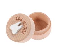 TOYZFRIENDY Tooth Box Wooden Keepsake Storage with Removable Lid Large Capacity Holder for Teeth and Fetal Hair Minimalist Souvenir Container for Memory Preservation
