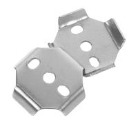TOYZFRIENDY Towel Bar Repair Parts 2pcs Silver Base Plates with Tightening Screw Brackets for Bathroom Bath Towel Rack