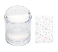 TOYZFRIENDY Transparent Dual-head Nail Stamper Set with Scraper and Butterfly Pattern Stamping Plates Clear Silicone Manicure Design Tools for Precise Nail Art and Elegant French Tips