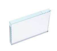 TOYZFRIENDY Transparent Glass Block Paperweight Portable Square Crystal Weight for Sewing Fabric Calligraphy Home Crafts Office Desk Ornament Multi-purpose Display