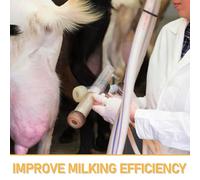 TOYZFRIENDY Transparent Goat Milking Cup Replacement Liners Plastic Milking Machine Accessories for Dairy Farming Efficient Milk Extraction Lightweight Portable Teat Cups Compatible with