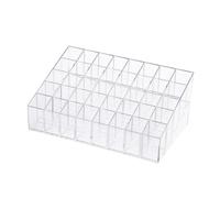 TOYZFRIENDY Transparent Lipstick Holder and Nail Polish Organizer Stand High-grade Material Cosmetic Storage Rack for Women and Practical Makeup Display Case