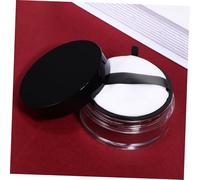 TOYZFRIENDY Travel Loose Powder Container with Puff Sponge Applicator Compact Case for Foundation Blush Makeup Storage Portable Airless Cosmetic Box Go Use