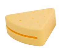 TOYZFRIENDY Triangular Silicone Makeup Powder Puff Holder with Ventilated Design Portable Cosmetic Sponge Storage Case for Travel and Daily Makeup Organization Lightweight and Compact Powder