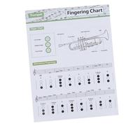 TOYZFRIENDY Trumpet Chord Practice Chart for Beginners Clear Fingering Guide Coated Compact for Quick Learning and Easy Mastery