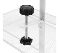 TOYZFRIENDY Under Desk Cable Management Tray White Small Compact Wire Organizer Basket for Cord Management Office Desk Power Strip Storage Holder