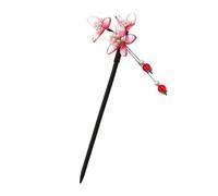 TOYZFRIENDY Vintage Chinese Style Flower Wood Hair Chopstick Handmade Elegant Hair Stick for Women and Delicate Floral Bun Pin Accessory for Traditional and Modern Hairstyles