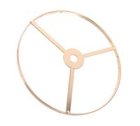 TOYZFRIENDY Vintage Gold Lampshade Holder Iron Frame Single Circular Lamp Shade Frame for DIY Pendant and Table Lights European Style Lighting Accessory for Home Ambiance