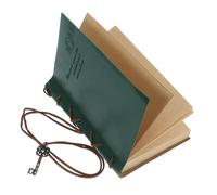 TOYZFRIENDY Vintage Leather Strap Journal Notebook Portable Retro Planner for Boys Travel Diary Compact Daily Writing Pad with Multi Function Use and Vintage Scrapbook Charm