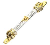 TOYZFRIENDY Vintage Metal Mezuzah with Religious Scroll for Door Side Jewish Mezuzah Decor Symbolizing Grace and Protection Compact Judaica Gift for Home Blessing and Spiritual Atmosphere