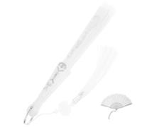 TOYZFRIENDY Vintage Style Handheld Folding Lace Fan with Tassel for Dancing and Stage Performance Lightweight Construction Portable Traditional Fan for Women Photo Prop and