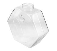 TOYZFRIENDY Wall Mounted Glass Vase for Plants, Indoor Hanging Planter Hydroponic Propagation Vase, Hexagonal 17cm Glass Flower Pot for Home and Office Decor