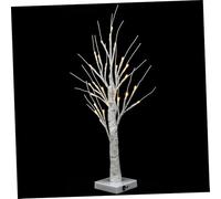 TOYZFRIENDY Warm Light White Birch LED Tree Lamp for Indoor Thanksgiving Day Decor Battery Box Style Without Batteries Bedside Lighted Tree for Party and Home Festive Atmosphere