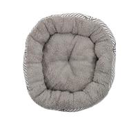TOYZFRIENDY Wear-resistant Lamb Fleece Pet Nest with Canvas for Cats and Dogs Soft Warm Four-season Sleeping Cushion Household Kennel Bed Mat Black and White Design