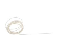 TOYZFRIENDY White Vintage Style Pushback Cloth Wire for Electric Bass Guitar Upgrades Pre-tinned Copper Wiring Kit with Waxed Cover Design for Reliable Signal Transmission and Use
