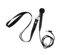TOYZFRIENDY Wire Microphone Handheld Microphone Handheld for Fitness Class Portable Voice Amplifier Flexible Wired Mic Tour Guide Loudspeaker Black