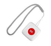 TOYZFRIENDY Wireless Emergency Button for Elderly Patient Caregiver Pager with Smart Home Linkage Fall Alarm Call Bell for Home Hospital Retirement Use White