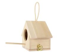 TOYZFRIENDY Wooden Bird Nest Simulation Home Adornment Small Random Color for Garden Office Bar Decoration DIY Micro-landscape Photography Prop Random Color