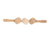 TOYZFRIENDY Wooden Gua Sha Massage Roller Stick with Non-Skid Handle for Deep Tissue Muscle Relaxation Lightweight Portable Rod for Neck Shoulder Back Arms Legs Full Body Massage and Fat