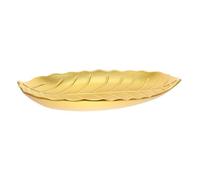 TOYZFRIENDY Wooden Leaf Shaped Snack Tray Serving Platter for Dried Fruits Jewelry Organizer Decorative Bowl for Living Office Summer Parties