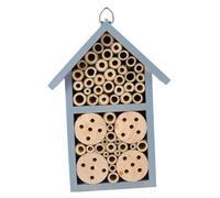 TOYZFRIENDY Wooden Painted Cabin Insect House for Outdoor Garden Creative Hanging Bee Nest Decorative Wildlife Garden Bug Hotel