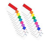 TOYZFRIENDY Writable Translucent Index Tabs Sticky Page Markers for Reading and Annotation Strong Adhesion Highlight Strips with Colors and Practical Lightweight Bookmarks for Office and