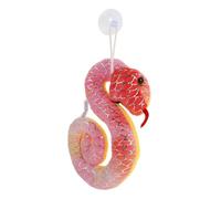 TOYZFRIENDY Year Snake Plush Red Tie-dye and Foil Embroidered Soft Snake Mascot for Holiday Decor Symbolizing Wisdom Prosperity Fortune Comfortable Hugging Plushie